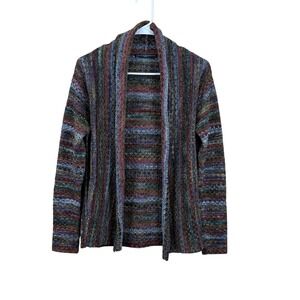Peruvian Connection Open Front Cardigan Sweater 100% Alpaca Size Small
